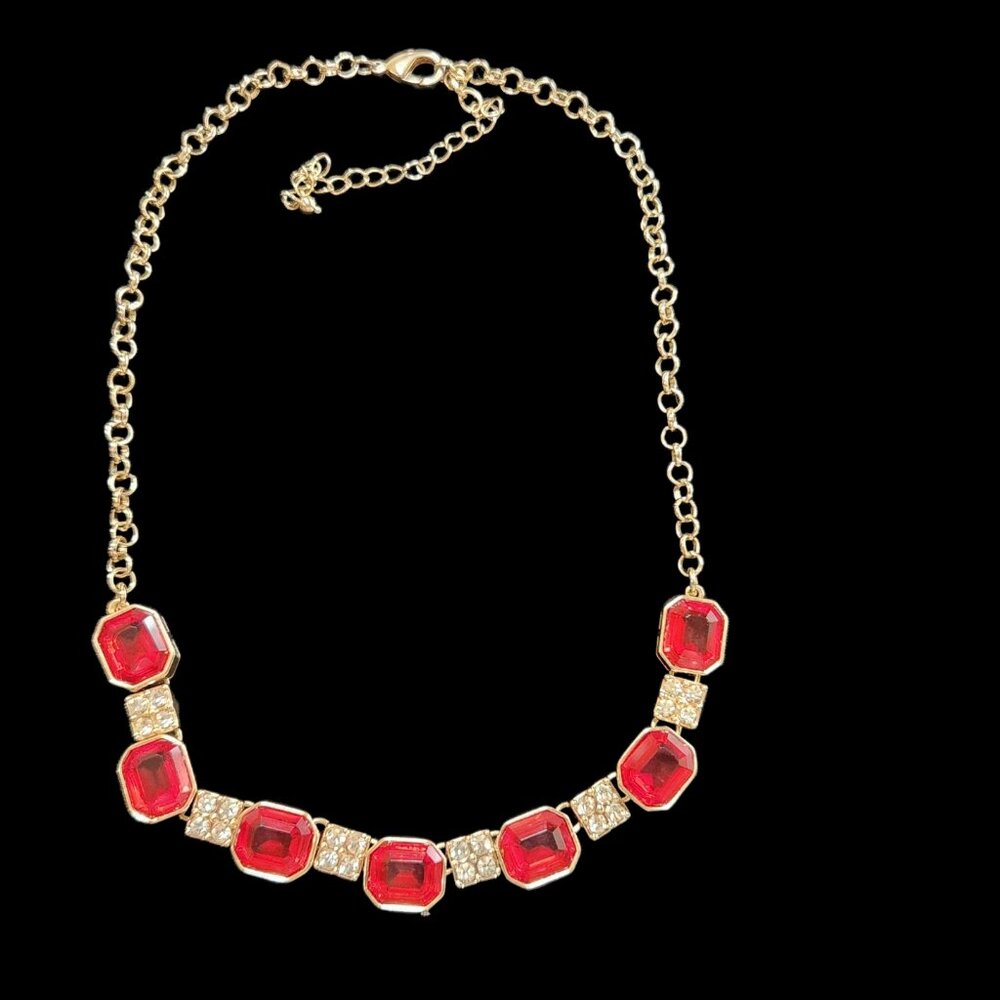 Red & Gold Elegant Fashion Necklace
